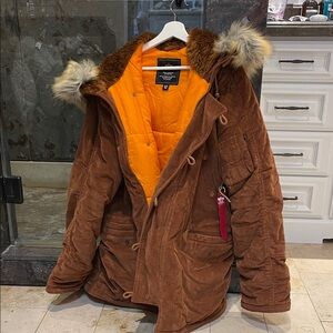 Alpha Industries UO Exclusive N3B Slim Corduroy Coat